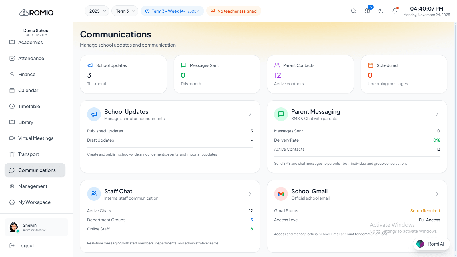 Communications Overview